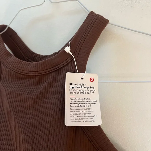 NWT Lululemon Ribbed Nulu High-Neck Yoga Bra - Picture 4 of 6